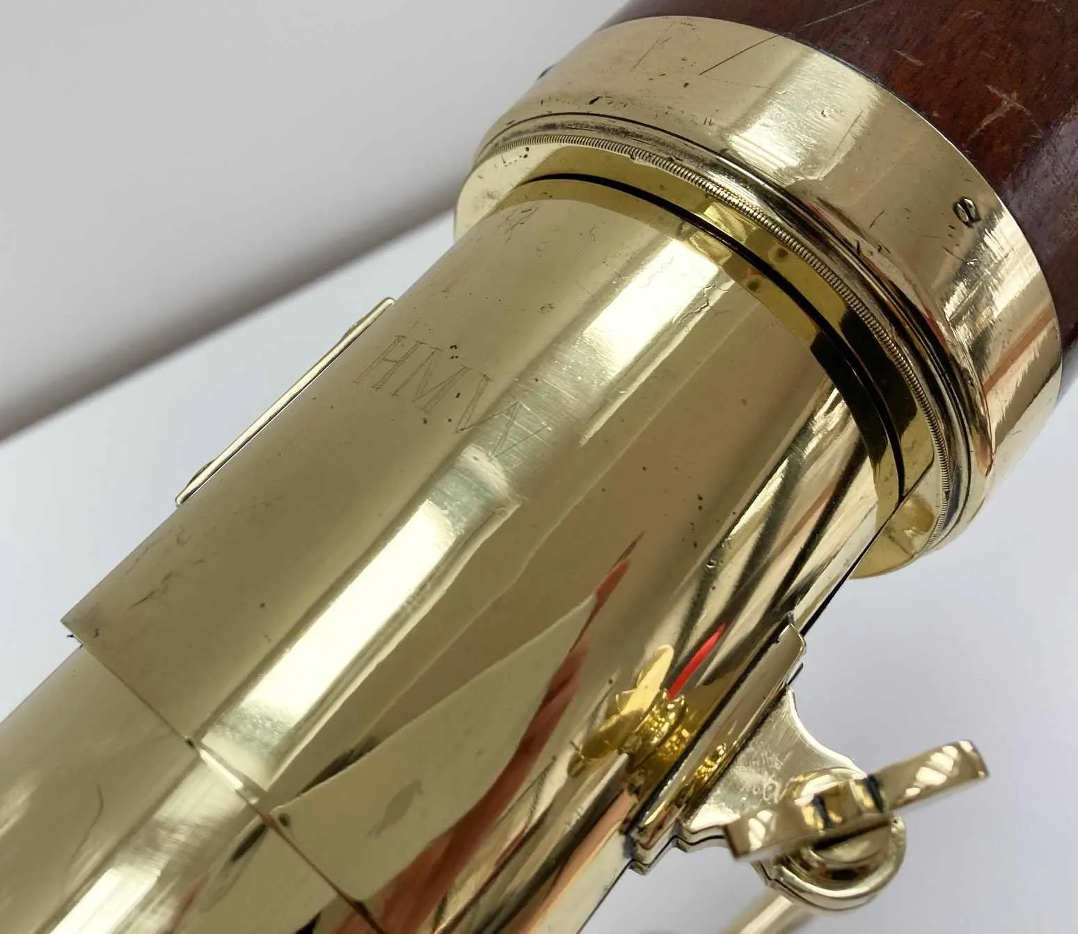 Large Eighteenth Century Five Draw Library Telescope by Dollond London